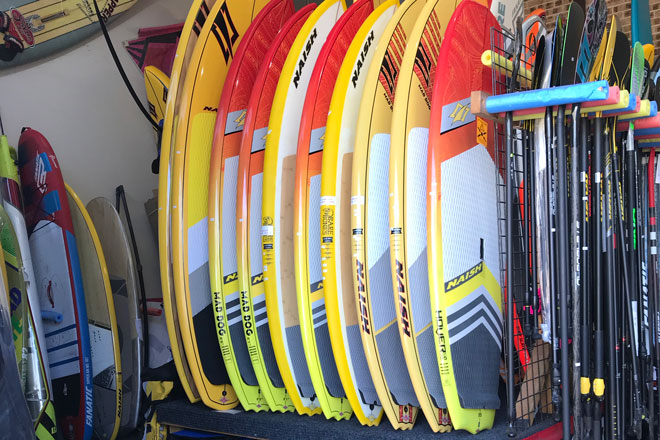 SUP Surfboards im Windsurf'n Snow Shop